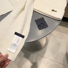 SET SCARF AND HAT IN WHITE WOOL 436223