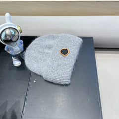 BEANIE HAT IN CLOUD GRAY WOOL 438127