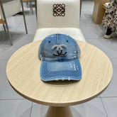 BASEBALL HAT WITH LOGO IN JEAN 674125