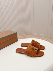 LP SUMMER CHARMS SANDALS IN BROWN SUEDE