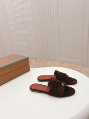 LP SUMMER CHARMS SANDALS IN BURNT UMBER SUEDE