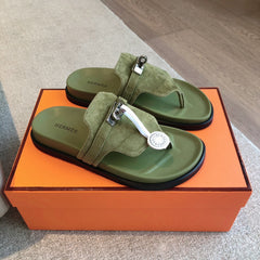 EMPIRE SANDAL LIGHT ARMY SUEDE