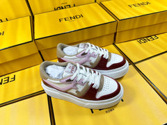 FENDI THICK-SOLDED SNEAKER IN COLORFUL LAMBSKIN