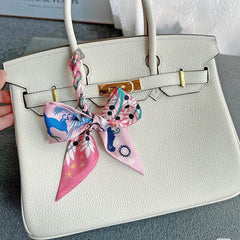 HERMES 25S SILK NECKERCHIEF 86 IN SILK 714357