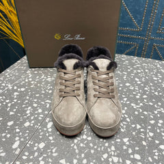 LP WINTER NUAGES SNEAKERS LIGHT GRAY LAMBSKIN