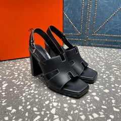 ERIS SANDAL 95 BLACK LAMBSKIN
