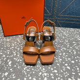 ILONA SANDAL 95 CARAMEL CALFSKIN
