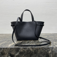 MINI CABAS ANAÏS CUIR TRIOMPHE 21 IN BLACK GRAINED CALFSKIN