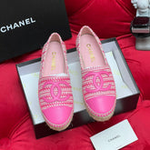 CC LOAFERS IN LIGHT PINK LAMBSKIN
