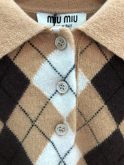 MIUMIU KNIT POLO SHIRT STYLE 248