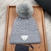 BEANIE HAT IN COIN GRAY WOOL 352378