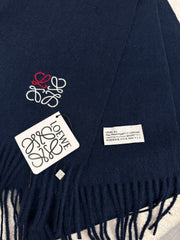 SCARF 180 CM IN NAVY BLUE CASHMERE 353155