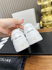 SNEAKER WITH TRIOMPHE IN WHITE CALFSKIN