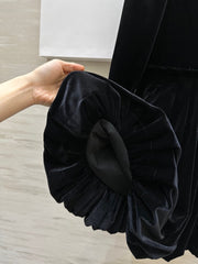 DIOR 25S LONG-SLEEVED VELVET DRESS STYLE 266