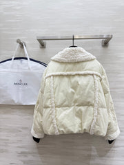 MONCLER 25S VELVET FUR JACKET 306106