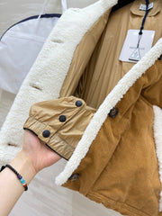 MONCLER 25S VELVET FUR JACKET 306104