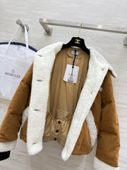 MONCLER 25S VELVET FUR JACKET 306104