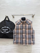 PRADA 25S PLAID DOWN VEST 512