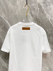 LV WHITE MONOGRAM COTTON T-SHIRT 239487