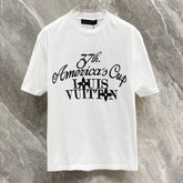 LV WHITE MONOGRAM COTTON T-SHIRT 239487