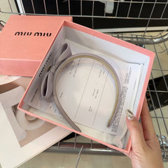 SILK BOW HEADBAND LANGUID LAVENDER 159004