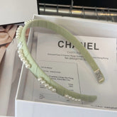 HEADBAND GREEN PASTEL SILK 168620