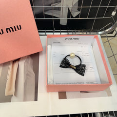 SCRUNCHIE IN BLACK LACE AND SPANDEX FABRIC 250458