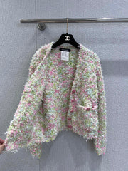 CHANEL 25S KNITTED WOOL COAT 232215