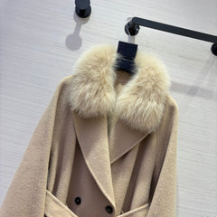 MAX MARA 25S DOUBLE-FACED CASHMERE COAT 055