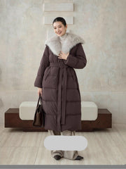 MAX MARA 25S FOX FUR COLLAR DOWN JACKET 178