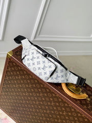 RUSH BUMBAG 30 IN WHITE MONOGRAM SHADOW CALFSKIN