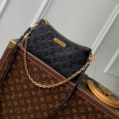 LIV POCHETTE BAG 24 IN BLACK MONOGRAM EMPREINTE LEATHER