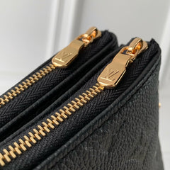 LIV POCHETTE BAG 24 IN BLACK MONOGRAM EMPREINTE LEATHER