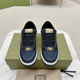 GG WOMEN'S SCREENER TRAINER DENIM CALFSKIN