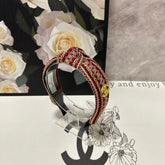 RUBY RED MIX LIGHT YELLOW FABRIC HEADBAND 168586