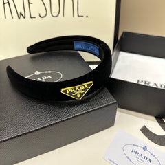 THICK HEADBAND IN BLACK VELVET 299364