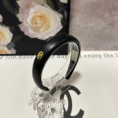 HEADBAND IN BLACK SHINY LAMBSKIN 406128