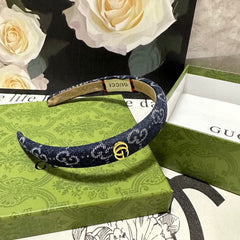 HAIRBAND IN MIDNIGHT BLUE DENIM 432817