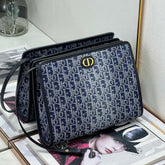 BOOK TOTE 26 IN BLUE MONOGRAM OBLIQUE JACQUARD
