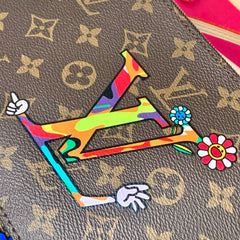 NEVERFULL TOTE BAG 31 IN MULTICOLOR FLORAL CANVAS