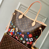 NEVERFULL TOTE BAG 31 IN MULTICOLOR FLORAL CANVAS