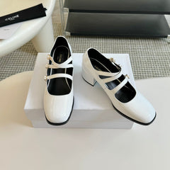 WOMEN'S SANDALS WITH ROUND TOE WHITE SPECIFIC COWHIDE