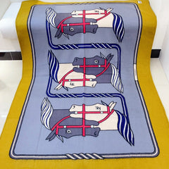 BLANKET 180 CM IN COLORFUL LAMBSWOOL AND CASHMERE 256061