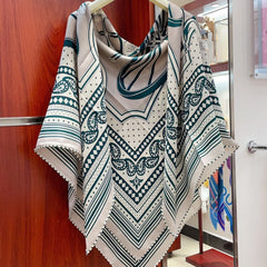 LES ROUES DE PHAETON BANDANA SHAWL 140 CM COLORFUL 385445