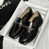 CC LOAFERS BLACK QUILTED CALFSKIN