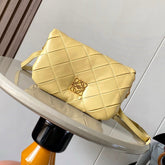 LOEWE 25S PUFFER GOYA BAG 20 IN LIGHT YELLOW NAPPA LAMBSKIN