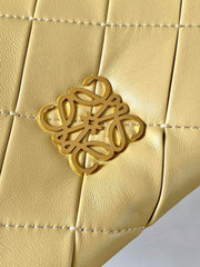 LOEWE 25S PUFFER GOYA BAG 20 IN LIGHT YELLOW NAPPA LAMBSKIN
