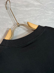 LV T-SHIRT IN BLACK PURE COTTON 238922