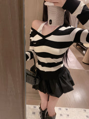 MIUMIU TOP AND SKIRT SET STYLE 444