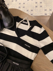 MIUMIU TOP AND SKIRT SET STYLE 444